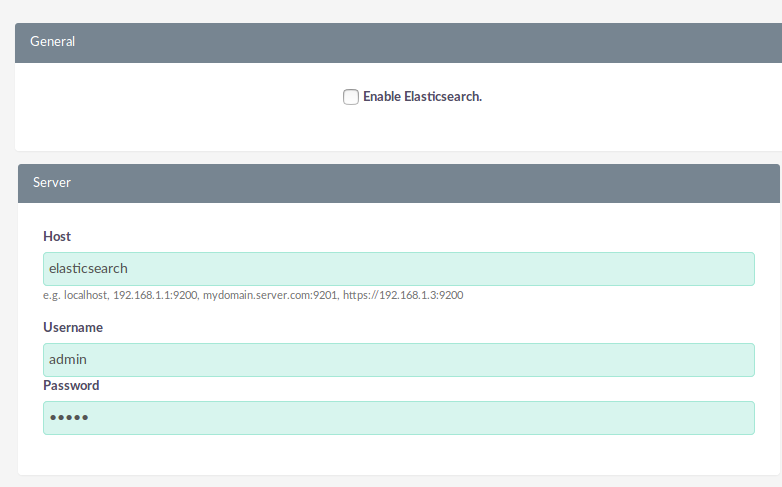 Configure Elasticsearch