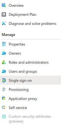 SuiteCRM SSO Azure Application side menu