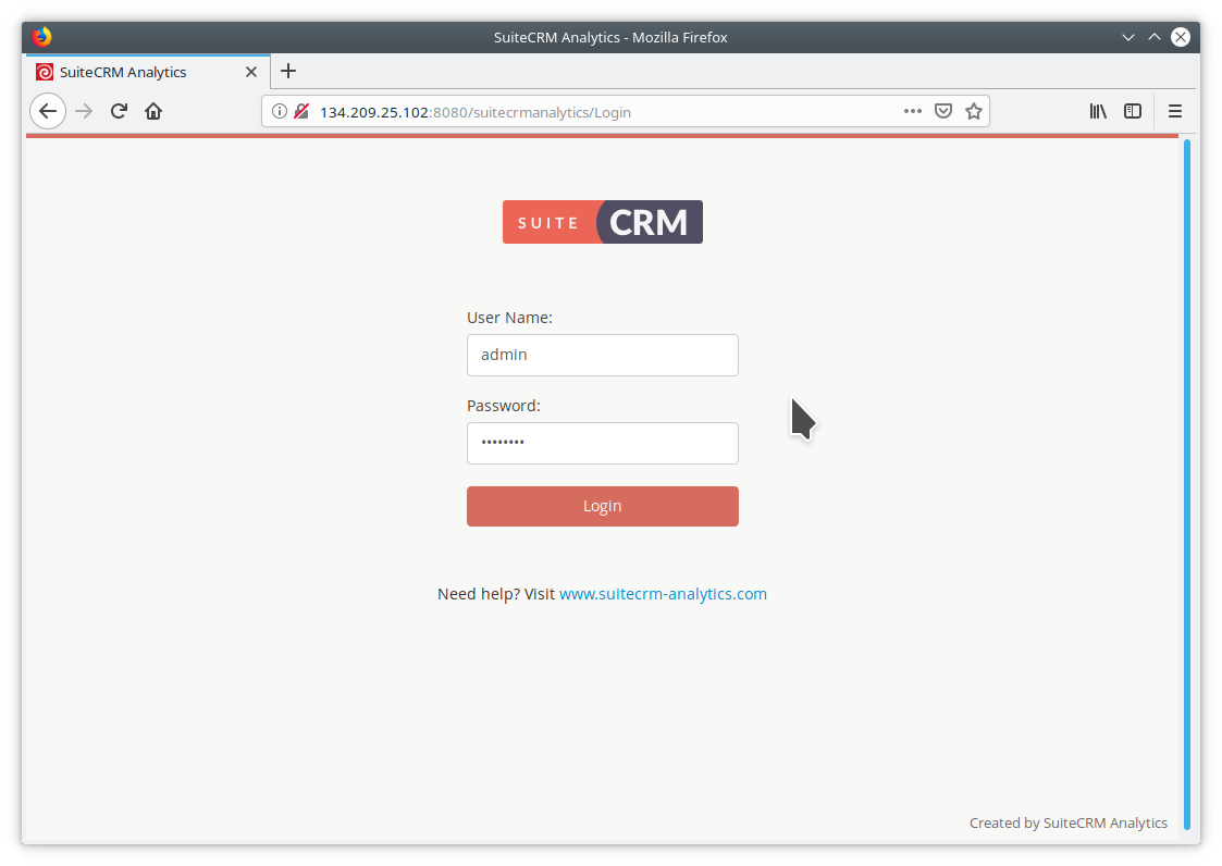 scrm analytics login