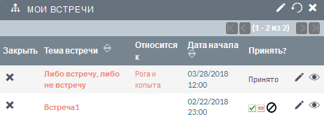 Дашлет со встречами